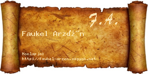 Faukel Arzén névjegykártya